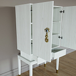 Кабинетный шкаф Elsa Dreams White с 2-мя ящиками варинант исполнения - 3 | Loft Concept в Челябинске