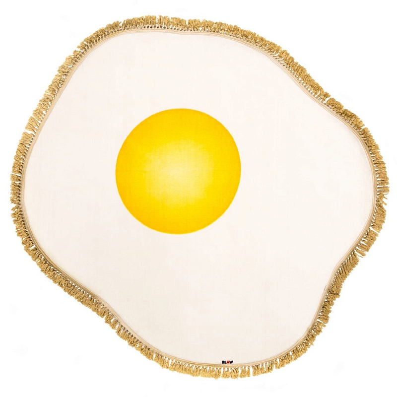 Ковер Seletti Rug Egg Желтый Белый Ковер Seletti Rug Egg Желтый Белый в Челябинске | Loft Concept