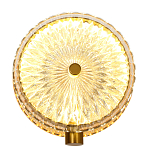 Бра с плафоном из рельефного стекла Peony Glass Bronze  варинант исполнения - 1 | Loft Concept в Челябинске