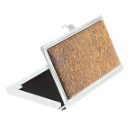 Визитница карманная металлическая с накладкой из натурального камня Яшма Stone Business Card Holders варинант исполнения - 2 | Loft Concept в Челябинске