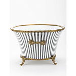 Кашпо Black white stripe варинант исполнения - 3 | Loft Concept в Челябинске