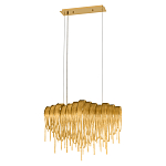 Люстра подвесная с металлическими цепочками и изогнутыми металлическими дугами 72 см Atlantis Chain варинант исполнения - 12 | Loft Concept в Челябинске