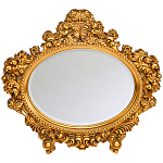 Зеркало настенное золотое с ажурным резным орнаментом Classic Ornament Mirror варинант исполнения - 1 | Loft Concept в Челябинске