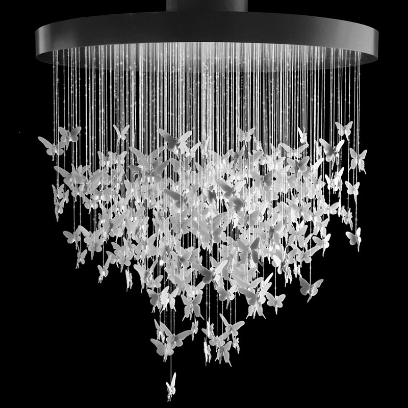 Люстра Night Fairy Chandelier Белый Черный в Челябинске | Loft Concept 