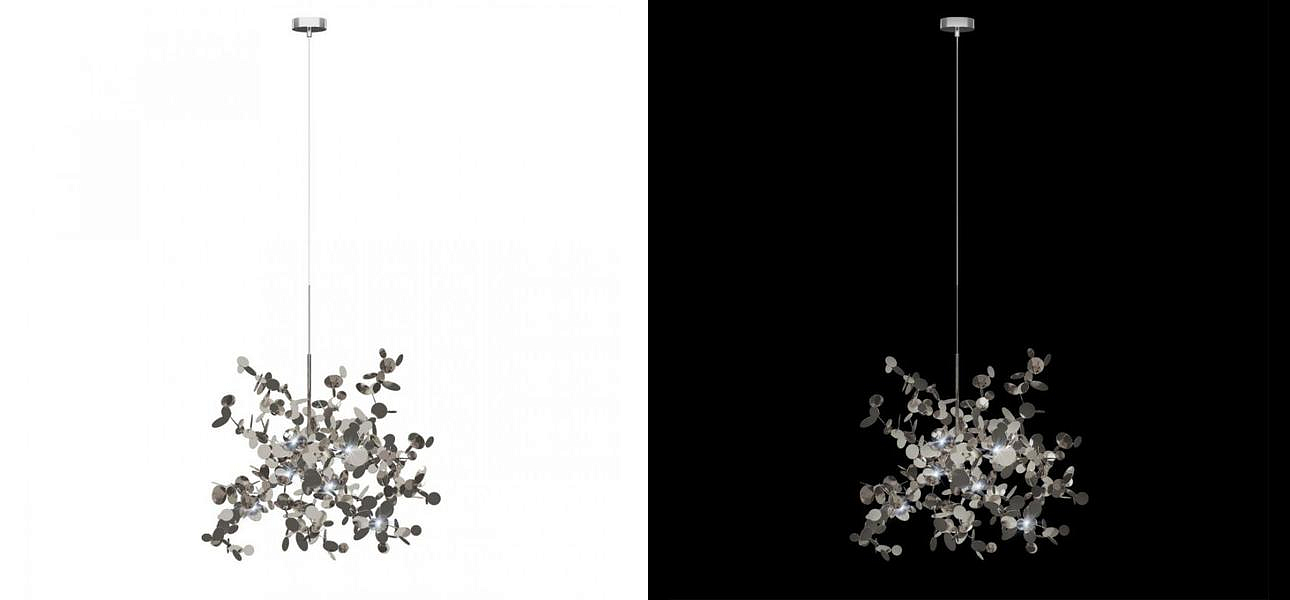 Люстра Terzani Argent Suspension Silver Pendant lamp диаметр 40 Люстра Terzani Argent Suspension Silver Pendant lamp диаметр 40 - Loft-Concept в Челябинске