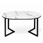 Стол обеденный раздвижной со столешницей белый мрамор Magali варинант исполнения - 4 | Loft Concept в Челябинске