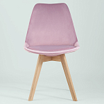 Стул с мягким велюровым сиденьем Arvika Pink варинант исполнения - 3 | Loft Concept в Челябинске