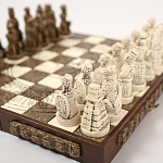 Шахматы  из  камня Cargador del Tiempo Chess Мексика ручная работа варинант исполнения - 4 | Loft Concept в Челябинске