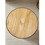 Приставной столик с факутрным черным основанием Ethiopia варинант исполнения - 5 | Loft Concept в Челябинске