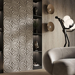 Гипсовая 3D панель с принтографией PM-37 варинант исполнения - 1 | Loft Concept в Челябинске