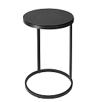 Кофейный столик круглый чёрный Compact Loft варинант исполнения - 2 | Loft Concept в Челябинске