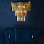 Люстра трёхъярусная золотого цвета Metal Tentacles варинант исполнения - 3 | Loft Concept в Челябинске