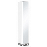 Шкаф-пенал белый с зеркальной дверцей Strict Lines варинант исполнения - 1 | Loft Concept в Челябинске