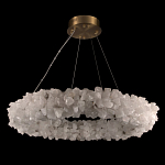 Люстра кольцевая из натурального горного хрусталя Harmonious Crystal Circles варинант исполнения - 2 | Loft Concept в Челябинске