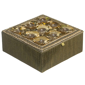 Шкатулка с вышивкой из бисера Flower Beads Embroidery Box
