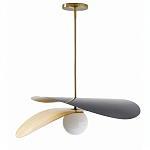 Люстра круглая с 2-мя металлическими абажурами Andromeda варинант исполнения - 1 | Loft Concept в Челябинске