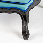 Кресло из натурального бука бирюзовое с изображением птиц и цветов Turquoise Chinoiserie Garden Armchair варинант исполнения - 6 | Loft Concept в Челябинске