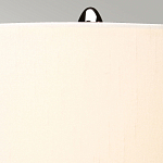 Настольная лампа с шарообразным прозрачным основанием из цветного переработанного стекла и белым цилиндрическим абажуром Elstead Lighting варинант исполнения - 9 | Loft Concept в Челябинске