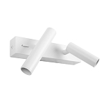 Бра с двумя цилиндрическими повортными спотами белого цвета Trumpet tube варинант исполнения - 2 | Loft Concept в Челябинске