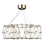 Люстра с тонкой металлической конструкцией цвета золото Quasar варинант исполнения - 4 | Loft Concept в Челябинске