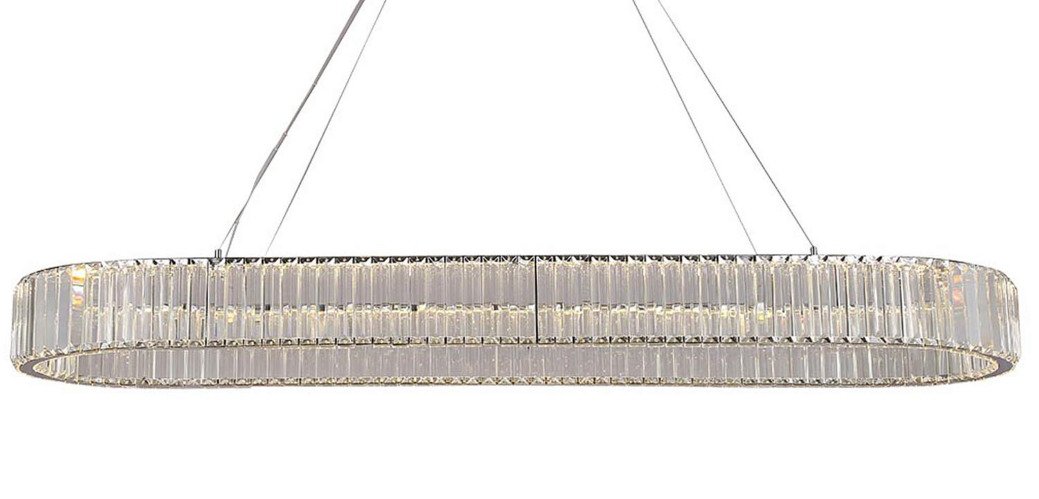 Люстра Crystal Shine Linda Oval Chrome Chandelier Люстра Crystal Shine Linda Oval Chrome Chandelier - Loft-Concept в Челябинске