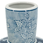 Ваза с голубым цветочным рисунком 43 см Blue & White Ornament варинант исполнения - 3 | Loft Concept в Челябинске