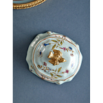 Шкатулка голубого цвета с рисунком и состаренным эффектом Eden Garden варинант исполнения - 5 | Loft Concept в Челябинске