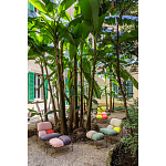 Дизайнерское разноцветное кресло на металлическом каркасе с подставкой для ног Poltronova Plasma Armchair варинант исполнения - 10 | Loft Concept в Челябинске