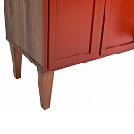 ТВ-тумба красная из массива бука с 2-мя дверками и ящиком Wenge Light варинант исполнения - 6 | Loft Concept в Челябинске