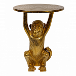 Столик с подстольем в виде обезьянки Bombay Gold варинант исполнения - 2 | Loft Concept в Челябинске
