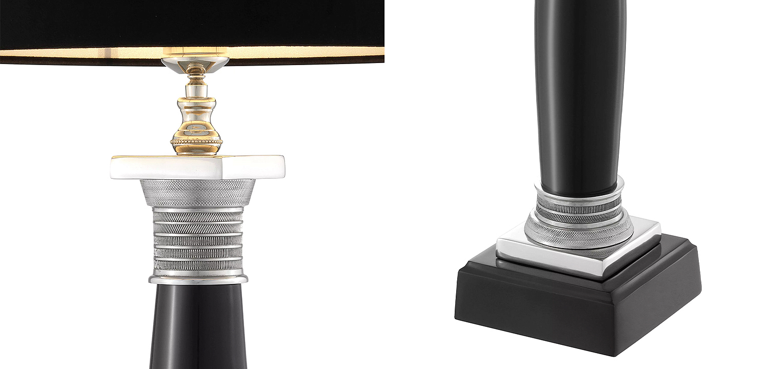 Настольная лампа Eichholtz Table Lamp Napoleon Black Настольная лампа Eichholtz Table Lamp Napoleon Black - Loft-Concept в Челябинске