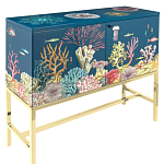 Буфет ручная роспись в морском стиле Cabinet Fondo Marino  варинант исполнения - 1 | Loft Concept в Челябинске