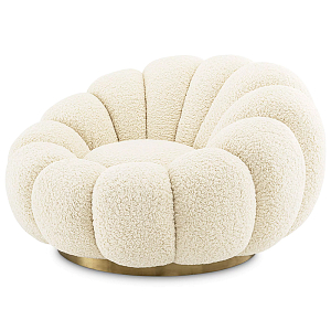 Кресло Eichholtz Swivel Chair Mello Faux Shearling