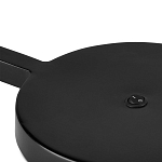 Настольная лампа с черным каркасом и белым тканевым абажуром в форме конуса Stylish Solution варинант исполнения - 2 | Loft Concept в Челябинске