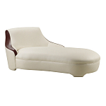 Премиальная кушетка с вставками из кожи Holland варинант исполнения - 1 | Loft Concept в Челябинске