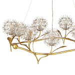 Люстра круглая с декором в виде цветков одуванчика Hanging Dandelion варинант исполнения - 2 | Loft Concept в Челябинске