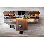 Кухонный гарнитур из камня и дерева SISTEMA XY Dada Engenereed Kitchen варинант исполнения - 2 | Loft Concept в Челябинске