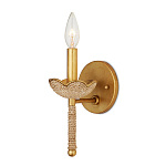 Бра из кованого железа с отделкой плетеной веревкой и сусальным золотом Parisian Style варинант исполнения - 3 | Loft Concept в Челябинске