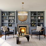 Люстра подвесная круглая со стеклянными трубками Nembus варинант исполнения - 5 | Loft Concept в Челябинске