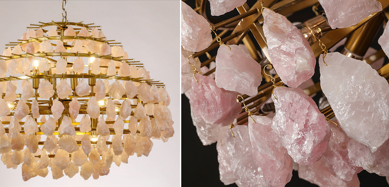 Hardis Pink stone Chandelier 82 Hardis Pink stone Chandelier 82 - Loft-Concept в Челябинске