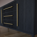 Буфет Primo с тремя ящиками и двумя фасадами Черный дуб варинант исполнения - 7 | Loft Concept в Челябинске