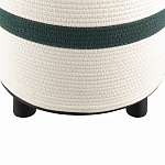 Пуф с плетеной светло-бежевой обивкой Serene Holidays варинант исполнения - 3 | Loft Concept в Челябинске