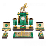 Настольный письменный набор из малахита с декором в виде лошади Leader Organizer варинант исполнения - 1 | Loft Concept в Челябинске