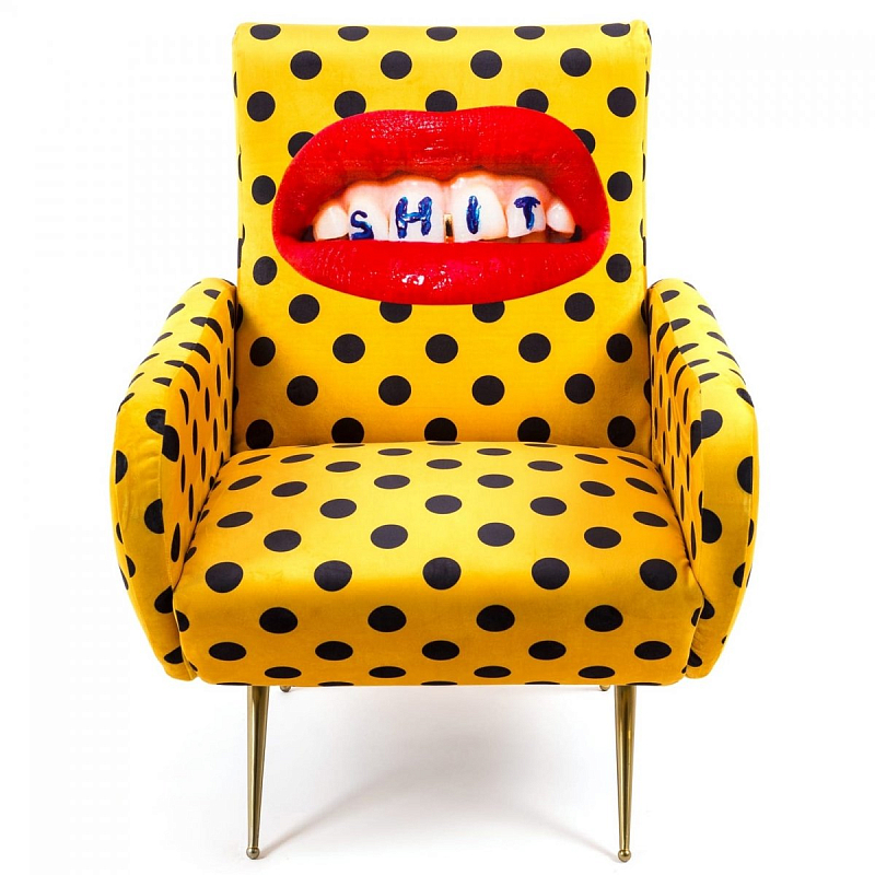 Кресло Seletti Armchair Shit Желтый Латунь Кресло Seletti Armchair Shit Желтый Латунь в Челябинске | Loft Concept