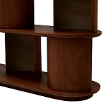 Стеллаж Zacharie Brown Wood Rack варинант исполнения - 5 | Loft Concept в Челябинске