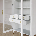 Дизайнерский шкаф витрина Elsa Dreams White с 4-мя ящиками варинант исполнения - 8 | Loft Concept в Челябинске