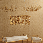 Люстра в форме золотой чаши из кораллов Coral Decor варинант исполнения - 3 | Loft Concept в Челябинске