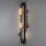 Бра вертикальное с черными кругами и квадратами Gravyura варинант исполнения - 6 | Loft Concept в Челябинске