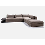 4-х местный Угловой модульный диван Zartаrn с приставным деревянным столиком варинант исполнения - 2 | Loft Concept в Челябинске