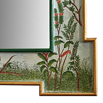 Зеркало в стиле Шинуазри ручная роспись Chinoiserie Garden White Mirror варинант исполнения - 2 | Loft Concept в Челябинске